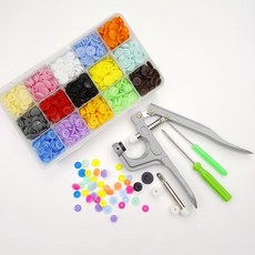 똑딱이단추 똑딱이 티 단추 15컬러 150세트 기구 세트 DD-11828 _ 260402EA bli+500rt