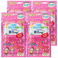 킨초 카오링 야외 팔찌 꽃향 30p, 4개, 44g