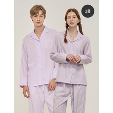 에스프리 스트라이트 코튼 남여공용 파자마 2종세트 택일