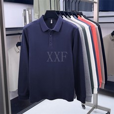 2025秋季新款純棉男士商務休閒長袖POLO衫