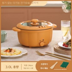 미니 전기 냄비 다용도 라면 조리기, 호박 26cm (3-4인용)