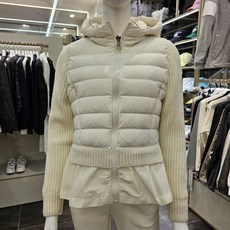 청주 파사디골프 여성겨울 우븐믹스 플레어밑단 후드 다운점퍼 골프 라운딩 일상복 실용성 좋은 편하고 따뜻한 점퍼 P23WWJ757Mnc