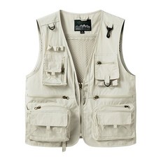 UPPERCUT 남녀공용 다용도 기능성 조끼 캠핑 등산복 현장 작업복 낚시조끼 탈부착 여름작업조끼 배달복 빅사이즈 여름조끼