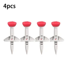 쿠쿠스토어 4Pcs 33-55mm 높이 조절 가능 골프 티 트레이닝 액세서리, 01 빨간색