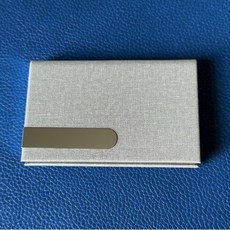 NBZH 創意時尚名片盒名片夾商務高端便攜式金屬收納盒男士簡約名片夾, 1個, 中紅色:如圖