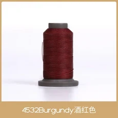 WUTA 70-120m 라운드 왁스 스레드 수리 코드 문자열 에스터 손 바느질 라인 땋은 팔찌 DIY 액세서리 가죽, 0.55mm-90m, 0.55mm-90m, 18 Burgundy-1spool