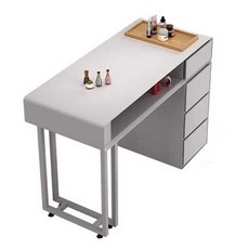 네일 작업대 네일아트 테이블 시술대 1인 탁자 뷰티샵, 1개, 길이80 폭40 높이78cm