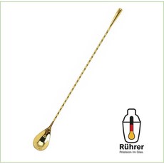 [오픈특가] 뤼러 304스텐 롱 칵테일 바 스푼 머들러스틱 26cm, 1개, 앤틱골드