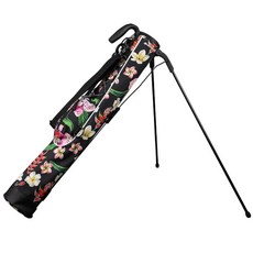 Orlimar Pitch and Putt 경량 스탠드/캐리 골프 백 블랙, 트로피컬 플로럴