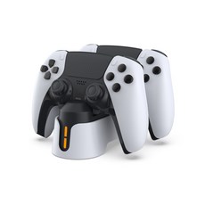 DOBE PlayStation PS5 接點式雙手把充電底座 控制器收納座 (公司貨), TP5-1501S, 白色, 1個