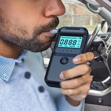 경량 디지털 알코올 테스터 감지기 음주 측정기 경찰 LCD 디스플레이 운전 테스트, 01 Alcohol Tester, 1개