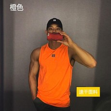 夏季無袖速幹背心男 健身房跑步訓練透氣顯肌肉運動T恤