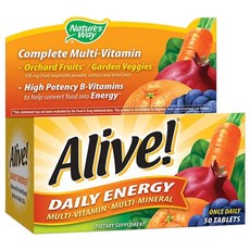 Nature's Way 然萃維 活力綜合維生素礦物錠, 50顆, 1盒