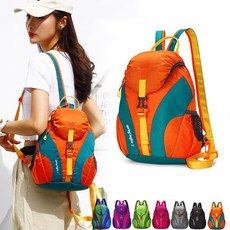 미녹지구 여성 등산 가방 스포츠 아웃도어 등산 가방 피트니스 패션 백팩 5L 15L 25L, 오렌지