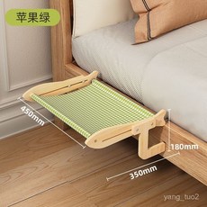 寵物懸挂床 貓掛床 窗戶懸掛式床邊貓窩 吊床窗臺陽臺曬太陽 貓咪掛窩寵物貓架子, 貓咪掛牀-檸檬黃（承重10公斤）#免打孔,貓咪懸挂床貓窩, 1個