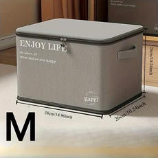 옷 수납함 가정용 패브릭 대용량 대형 옷장 옷 담요 레이어드 정리함 수납용품, 02 GreyM