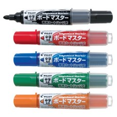 PILOT 百樂 可換卡水白板筆 WMBM-12L, (中字)紅, 1個