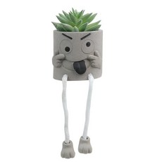 귀여운 인공 녹색 식물 플라스틱 화분 만화 가짜 홈 장식 장식품, 1개, 1. A