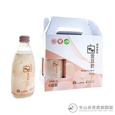 冬山鄉農會 有機白木耳飲 6瓶入 246ML/瓶, 1個, 【一盒】有機白木耳飲6入