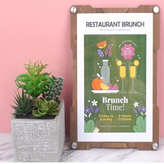 마스온 자석안내판 우드 A4 우드게시판