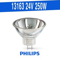13163 PHILIPS 24V 250W ELC A1/259 GX5.3 필립스 할로겐램프 / 오스람 64653 ELC 호환제품, 1개, 전구색