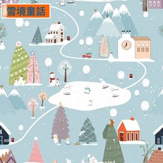 DFMEI 野餐墊戶外用品露營專用摺疊便攜式郊遊用防潮墊加厚大沙灘墊地墊, 雪境童話