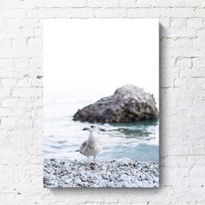 북유럽 해변 풍경 인테리어 액자 거실 장식 그림 모던한 디자인 아트포스터 우드액자 대형사진인화 매력적인 소형액자 현대적인 스타일 액자제작, 내부나무액자 K