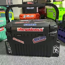 홍시로직 태클박스 하드테클박스 낚시용품 에기테클박스, 12L 대형 완비 무사블랙+로드홀더2+컵홀더