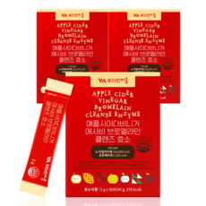 비타민마을 애플사이다비니거 애사비 브로멜라인 클렌즈 효소 30p, 60g, 3개