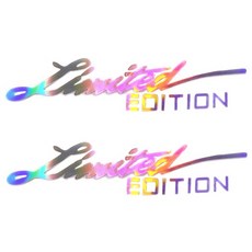 발통마켓 리미티드에디션 스티커 튜닝 스티커 차량 데칼 오토바이 헬멧 스티커, 2개, 카멜레온(반사)