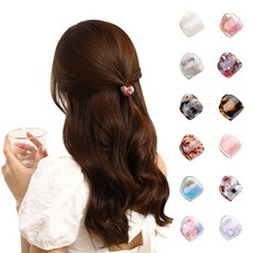 13色套裝可愛童話帽子纖維法式別針山茶花髮夾