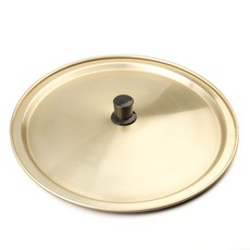 국산 황색 양은 냄비뚜껑 손잡이포함, 1개, 28cm