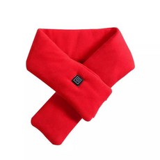 스마트 발열 넥워머 목도리 충전식 겨울용 보온 목욕 목 보호, 레드