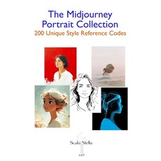 (영문도서)The Midjourney Portrait Collection: 200 Unique Style Reference Codes Paperback, Independently Published, English, 9798270319984