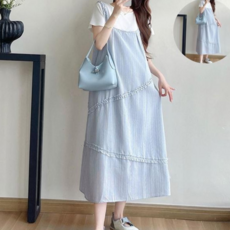 빅사이즈임부복 맘콩 멜방원피스 임부복 임산부원피스 임산부옷 여름