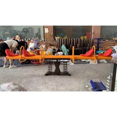 놀이터 어린이 시소 캠핑장 공원 키즈카페 야외 놀이기구, 82 대형4인용시소