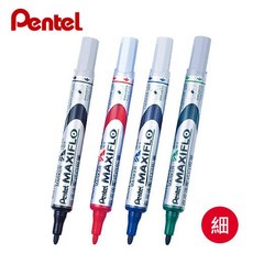 飛龍 Pentel 後壓式白板筆 圓頭 MWL5S 細字 MWL5M 粗字, 1個, 黑,MWL5S 細字