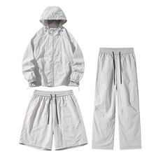 ZenPolo 防曬套裝組 冰絲外套+短褲+長褲 涼感透氣男女通用