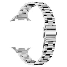 더조은셀러 로젤리 여성용 슬림 메탈 체인 스트랩 갤럭시워치8 클래식 44mm 40mm, 1개, 실버 1개, 실버