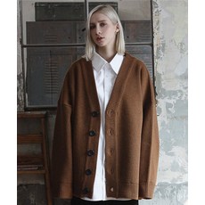 CPGN STUDIO 헤비오버핏 램스울 가디건 카멜 368838