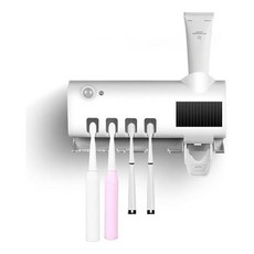 스마트 칫솔 살균기 펀치 프리 UV 전기 벽걸이 치약 압착기 홀더 자동