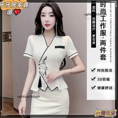 免运美容 制服 套裝 美容工作服 美容師制服 按摩工作服 按摩師制服 寵物美容工作服llH, 黑色（褲款）,XL, 1個