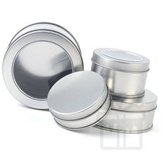 다용도 소품보관 원형 틴케이스 원형틴케이스, 90x60mm - 막힘, 1개