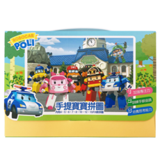 POLI 波力手提寶寶拼圖 PUZ1576C/一盒8款入 (4片~15片) 波力 安寶 救援小隊 台灣製造, C款(PUZ1576C), 1個