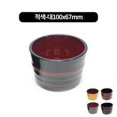멜라민 모밀공기 장국그릇 8size 택1, 적색(대)100xh67mm, 1개