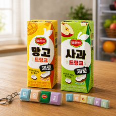 델몬트 오렌지 제로 드링크 망고+사과 24팩 + MBTI 키캡클리커 똑딱이 키링세트 증정, 24개, 200ml