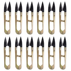 길우작쪽가위 골드쪽가위 기본쪽가위 110mm, 12개, 골드