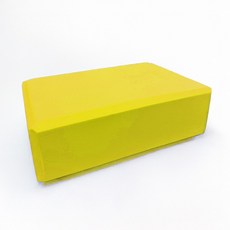 요가블럭 필라테스블럭 요가도구 필라테스 스트레칭 홈트 EVA, 옐로우, 1개