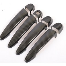 BMW F20 F22 F32 F30 F36 F87 E90 E92 E84 適用 碳纖紋 門把飾蓋, 1個