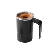 自動攪拌杯，一鍵啟動，食品級不鏽鋼內膽，強力攪拌，易於清潔, 搅拌杯 黑色